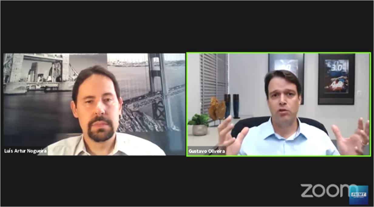 Luís Artur Nogueira e Gustavo de Oliveira debatem, em Live da Fiemt, efeitos econômicos do coronavírus 2020/21