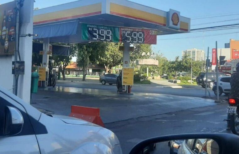 Preço do litro da gasolina pode apresentar até R$ 1,48 de diferença entre postos  de Cuiabá e VG